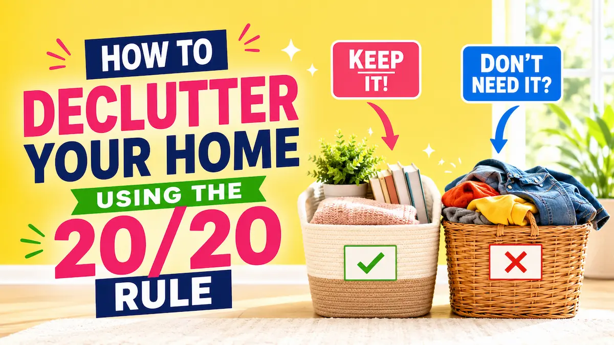 How to Declutter Your Home Using the 20/20 Rule